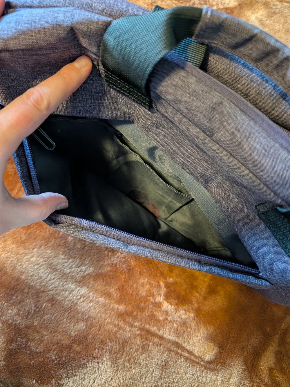 Purple/Grey Laptop Briefcase